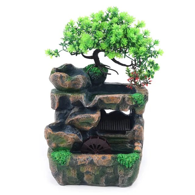 plant fountain indoor Indoor Fountain Waterfall Decor