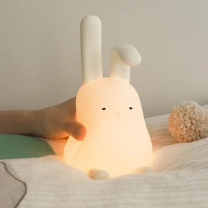 rabbit lamp | rabbit table lamp | white rabbit lamp | lumipets night light | vintage bunny lamp | lumipets bunny night light | bunny night light plug in | cute bunny lamp | ceramic bunny lamp | hiding bunny lamp