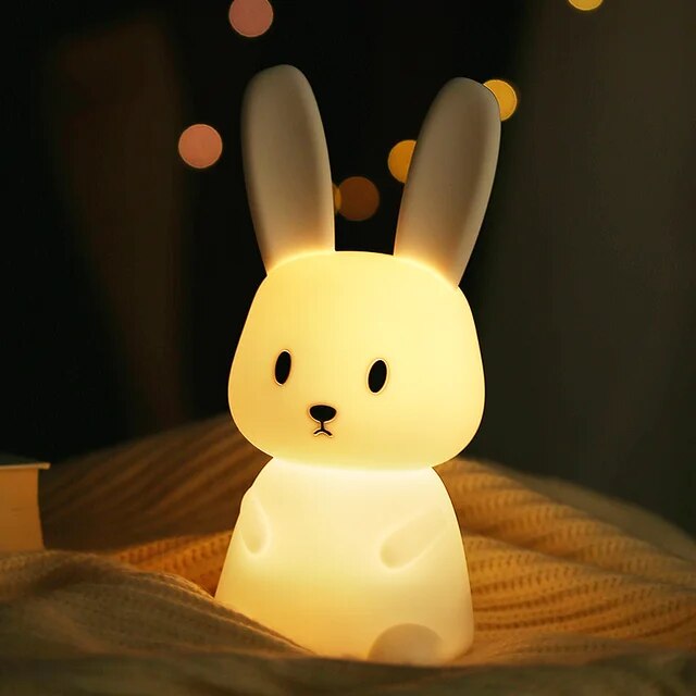 rabbit lamp | rabbit table lamp | white rabbit lamp | lumipets night light | vintage bunny lamp | lumipets bunny night light | bunny night light plug in | cute bunny lamp | ceramic bunny lamp | hiding bunny lamp