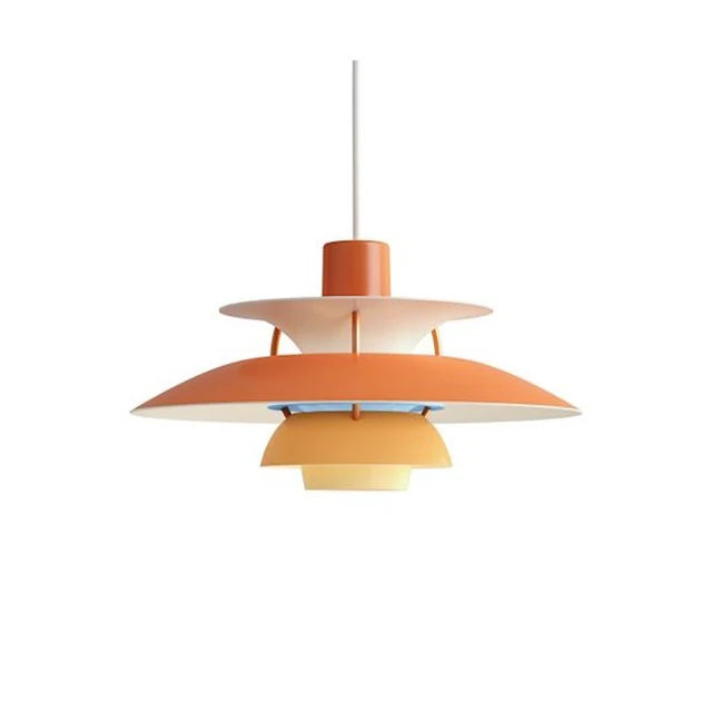 The Danish Layered Pendant Light combines style and function with its three layers of light.