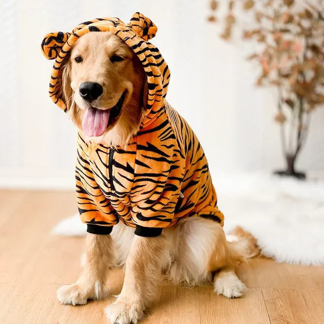 brown long lace dress Animal Dog Hoodie